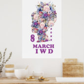 Internationale Vrouwendag: Vier feministe Poster (Keuken)