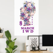 Internationale Vrouwendag: Vier feministe Poster (Thuiskantoor)