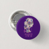 Internationale Vrouwendag: Vier feministe Ronde Button 3,2 Cm (Voorkant /achterkant)