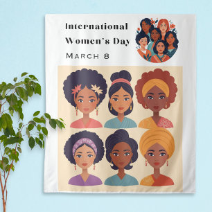 Internationale Vrouwendag Viering 8 maart Wandkleed