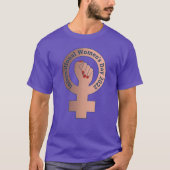 Internationale Vrouwendag - Vrouw symbool T-shirt (Voorkant)