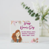 Internationale Vrouwendag wenst Briefkaart (Staand voorkant)