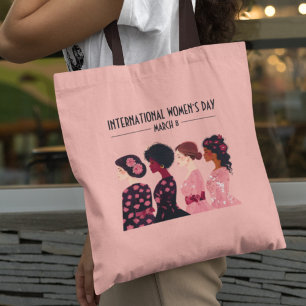 Internationale Vrouwendag Wereldwijde Vrouwen Roze Draagtas