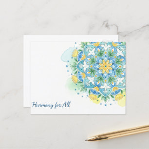 internationale wereldvrede briefkaart