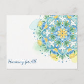 internationale wereldvrede briefkaart (Voorkant)