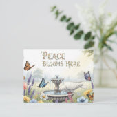 internationale wereldvrede briefkaart (Staand voorkant)