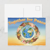 internationale wereldvrede briefkaart (Voorkant / Achterkant)