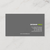 Interne architect - Visitekaartjes (Achterkant)