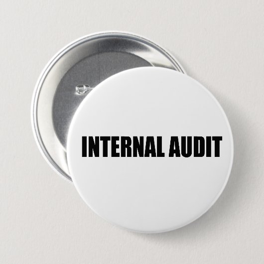 INTERNE AUDIT BADGE-BUTTON RONDE BUTTON 7,6 CM (Voorkant /achterkant)