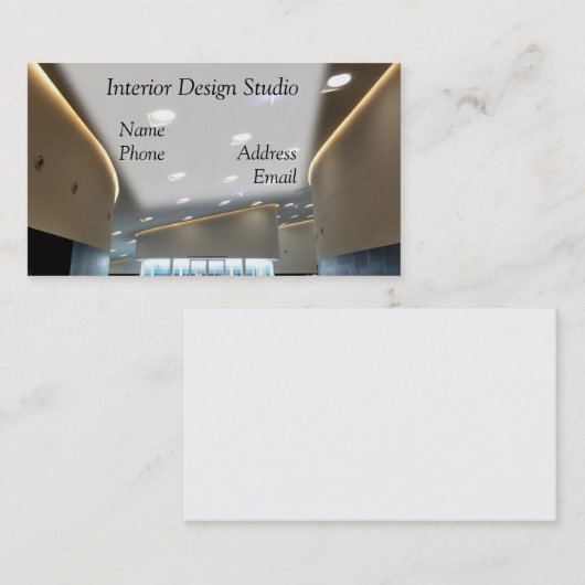 Interne Design Studio Visitekaartje (Voorkant / Achterkant)