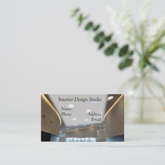 Interne Design Studio Visitekaartje (Staand voorkant)