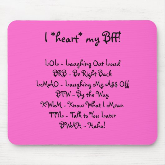 Interne Jargon - BFF Muismat (Voorkant)