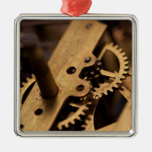 Interne Onderdelen van Antieke Horloges Metalen Ornament