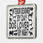 Interne ontwerper houdt van honden metalen ornament (Links)