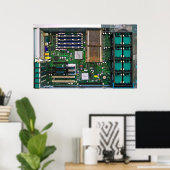 interne servercomputer poster (Thuiskantoor)