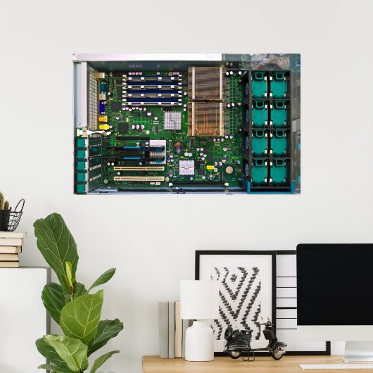 interne servercomputer poster (Thuiskantoor)