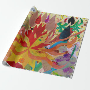 Interne vlam - Matte wappapier, 30 x 6 inch Cadeaupapier