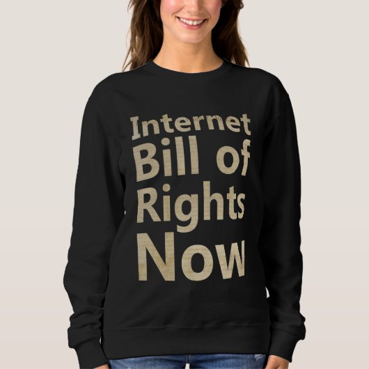 Internet Bill of Rights Now Trui (Voorkant)