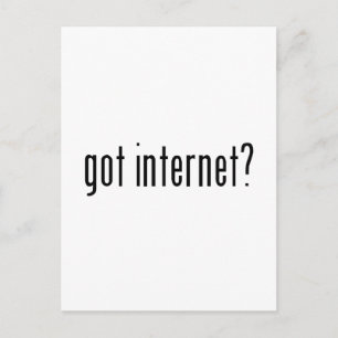 internet? briefkaart