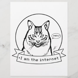 Internet Cat - Kleurplaat.