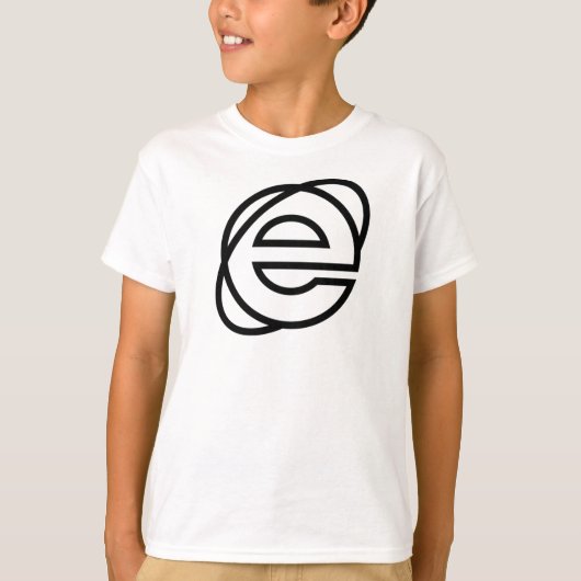 Internet Explorer Icon T-shirt (Voorkant)