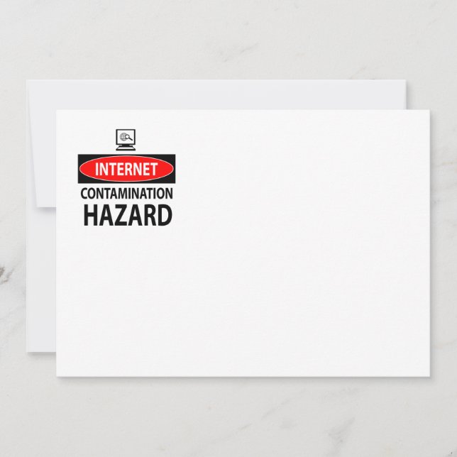 Internet - gevaar van verontreiniging (Voorkant)