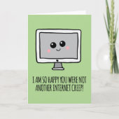 Internet Gluurder Grappige Valentijnsdag Kaart (Voorkant)