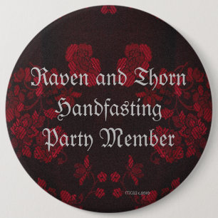 Internet Handfasting/Wedding Suite Ronde Button 6,0 Cm