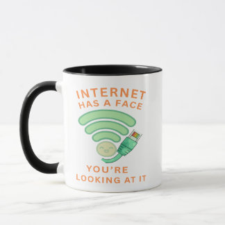 Internet Heeft Een Gezicht, Je Kijkt Ernaar Mok