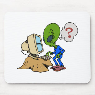 Internet is Alien voor deze Marsmannetje Muismat