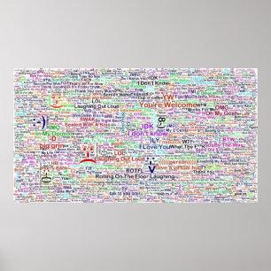Internet Jargon Art Poster