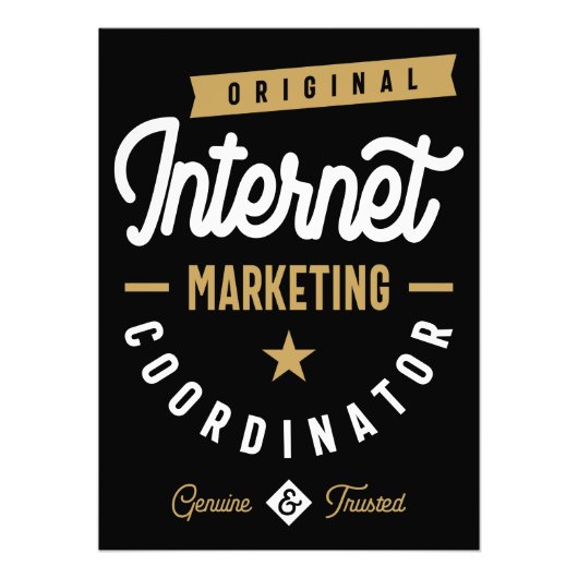 Internet Marketing Coordinator Foto Afdruk (Voorkant)