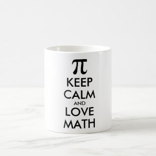 Internet meme BEHOUD CALM en VERLIES WISKUNDE Koffiemok