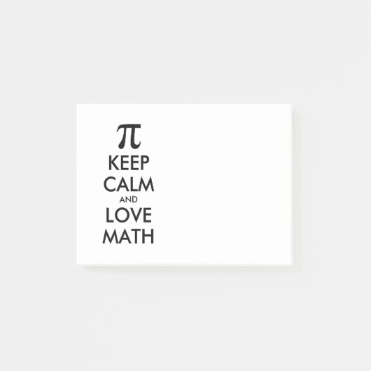 Internet meme BEHOUD CALM en VERLIES WISKUNDE Post-it® Notes (Voorkant)