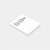Internet meme BEHOUD CALM en VERLIES WISKUNDE Post-it® Notes (Schuin)