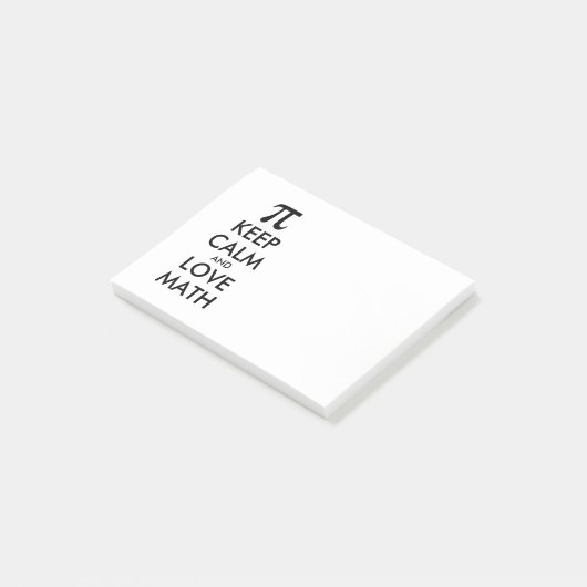 Internet meme BEHOUD CALM en VERLIES WISKUNDE Post-it® Notes (Schuin)