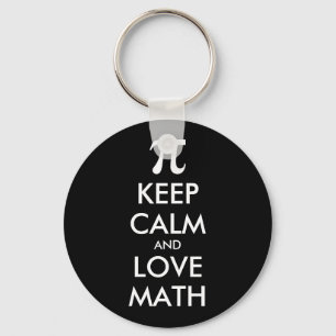  Internet meme BEHOUD CALM en VERLIES WISKUNDE Sleutelhanger