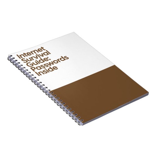 Internet Password Funny Notebook Notitieboek (Rechterzijde)