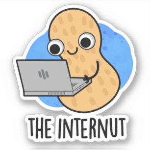 Internet Peanut Pun Sticker