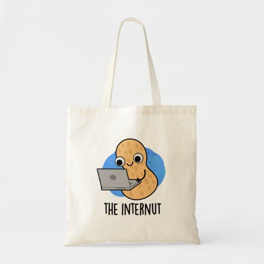 Internet Peanut Pun Tote Bag (Voorkant)