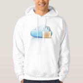 Internet Security Icon Padlock Secure Hoodie (Voorkant)