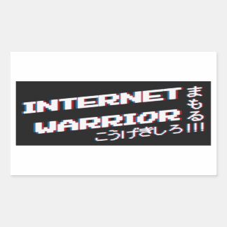 Internet Warrior Rechthoekige Sticker