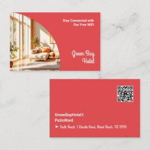 Internet WiFi Password Guest Visitekaartje