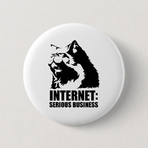 internetten is een serieuze zaak ronde button 5,7 cm