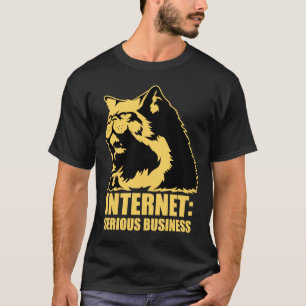 internetten is een serieuze zaak t-shirt