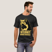 internetten is een serieuze zaak t-shirt (Voorkant volledig)