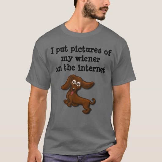 internettovenaars, grappige dachshund t-shirt (Voorkant)