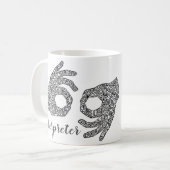 "Interprète" American Sign Language Mug  (Devant gauche)