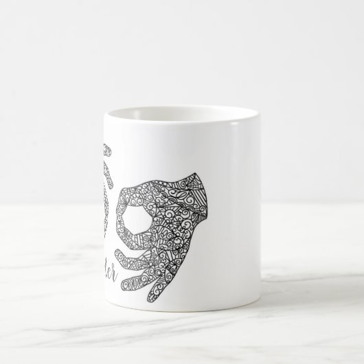 "Interprète" American Sign Language Mug (Centre)