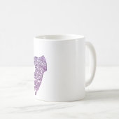 "Interprète" American Sign Language (Ombré) Mug  (Devant droit)